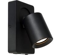 Lucide Lámpara de cabecera de aluminio 1xGU10, negro