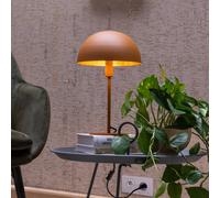 Lucide Lámpara de mesa de acero Siemon, Ø 25 cm, amarillo ocre