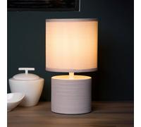 Lucide Lámpara de mesa Greasby con pantalla textil, beige