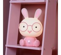 Lucide Lámpara de mesa infantil Dodo bunny, rosa/blanco, atenuable, ABS EC:EPREL:833830