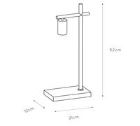 Lucide Lámpara de mesa Leanne, negra