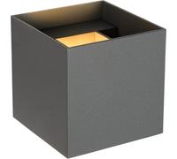 Lucide Lámpara de pared de aluminio 1xG9, gris