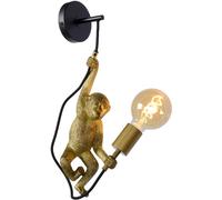 Lucide Lámpara de pared de material plástico 1xe27, negro