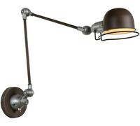 Lucide Lámpara de pared de metal 1xE14, marrón óxido