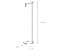 Lucide Lámpara de pie Leanne, negra