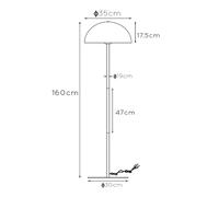 Lucide Lámpara de pie Siemon de acero, negro