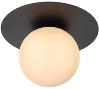 Lucide Lámpara de techo de metal 1xE27, negro