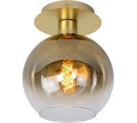 Lucide Marius plafón, dorado, 1 luz, cristal