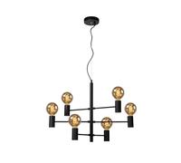 LUCIDE LEANNE - Lámpara colgante - 6xE27 - Negro