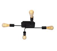 LUCIDE LESTER - Lámpara de techo - 4xE27 - Negro