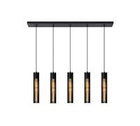 LUCIDE LIONEL - Lámpara colgante - 5xE27 - Negro