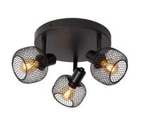 LUCIDE MAREN - Foco de techo - Ø 37 cm - 3xE14 - Negro