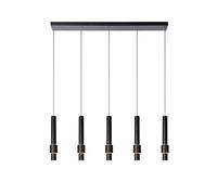 Lucide MARGARY - Lámpara colgante - LED Regul. - 5x4,2W 2700K - Negro