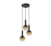 LUCIDE MARIUS - Lámpara colgante - Ø 48,5 cm - 3xE27 - Negro