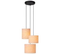LUCIDE MAYA - Lámpara colgante - Ø 46 cm - 3xE27 - Beige