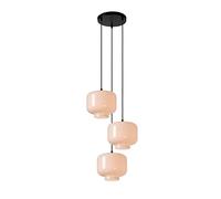 LUCIDE MEDINE - Lámpara colgante - Ø 46 cm - 3xE27 - Ópalo