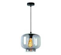 LUCIDE MEDINE - Lámpara colgante - Ø 25 cm - 1xE27 - Ahumado