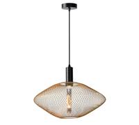 Lucide MESH - Lámpara colgante - Ø 45 cm - 1xE27 - Oro mate/Latón