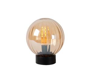 LUCIDE MONSARAZ - Lámpara de mesa - Ø 25 cm - 1xE27 - Ámbar