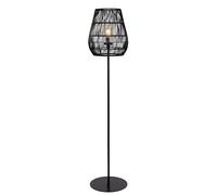 LUCIDE NERIDA - Lámpara de suelo Dentro/Fuera - Ø 35 cm - 1xE27 - IP44 - Negro