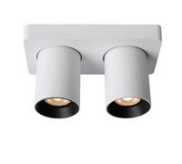 LUCIDE NIGEL - Foco de techo - LED Dim to warm - GU10-2x5W 2200K/3000K - Blanco