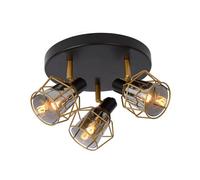 LUCIDE NILA - Foco de techo - Ø 36 cm - 3xE14 - Negro