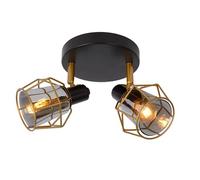 LUCIDE NILA - Foco de techo - 2xE14 - Negro