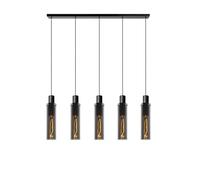LUCIDE ORLANDO - Lámpara colgante - 5xE27 - Ahumado