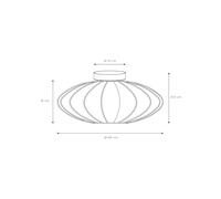 Lucide Plafón Corina, crema, Ø 40 cm, E27