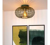 Lucide Plafón de jaula Manuela, Ø 40 cm, verde