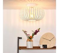 Lucide Plafón jaula Manuela, Ø 40 cm, blanco