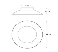 Lucide Plafón LED Foskal en blanco, Ø 21,5 cm EC:EPREL:857793