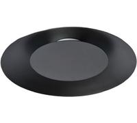 Lucide Plafón led redondo en metal negro diám:21,5cm