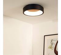 Lucide Plafón LED Talowe negro Ø 30 cm
