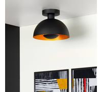 Lucide Plafón Siemon de acero, Ø 25 cm, negro