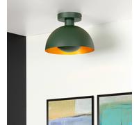 Lucide Plafón Siemon de acero, Ø 25 cm, verde