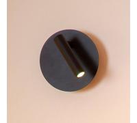 Lucide Proyector LED recargable de pared Jolijn, negro, Ø 10,2 cm, imán EC:EPREL:1841012