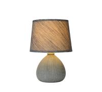 LUCIDE RAMZI - Lámpara de mesa - Ø 18 cm - 1xE14 - Gris