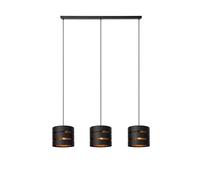 LUCIDE ROSAS - Lámpara colgante - 3xE27 - Negro