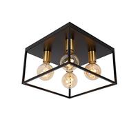 LUCIDE RUBEN - Lámpara de techo - 4xE27 - Negro