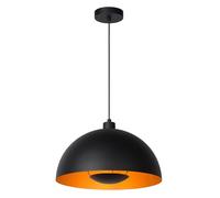 LUCIDE SIEMON - Lámpara colgante - Ø 40 cm - 1xE27 - Negro
