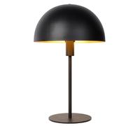 LUCIDE SIEMON - Lámpara de mesa - Ø 25 cm - 1xE14 - Negro