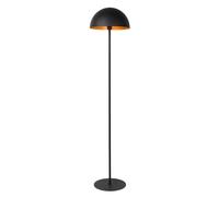 LUCIDE SIEMON - Lámpara de suelo - Ø 35 cm - 1xE27 - Negro