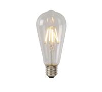 LUCIDE ST64 Class A - Bombilla de filamento - Ø 6,4 cm - LED - E27 - 1 x 7 W 2700 K - Transparente