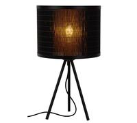 LUCIDE TAGALOG - Lámpara de mesa - Ø 26 cm - 1xE27 - Negro
