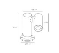 Lucide Tatum Baliza LED con foco orientable True