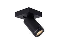 LUCIDE TAYLOR - Foco de techo Baño - LED Dim to warm - GU10-1x5W 2200K/3000K - IP44 - Negro
