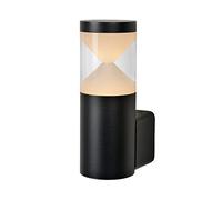 Lucide Teo - Lámpara de pared LED de exterior de 1 x 7 W 3000 K de IP54 de Negro, Aluminio, integrado, 7 W, Black, 8 x 12 x 20 cm