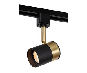 LUCIDE TRACK FLORIS Foco de riel - Sistema de carril monofásico/Iluminación con rieles - 1xGU10 -Negro (Extensión)