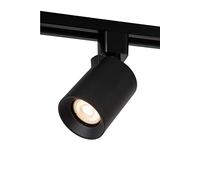 LUCIDE TRACK NIGEL Foco de riel - Sistema de carril monofásico/Iluminación con rieles - 1xGU10 - Negro (Extensión)